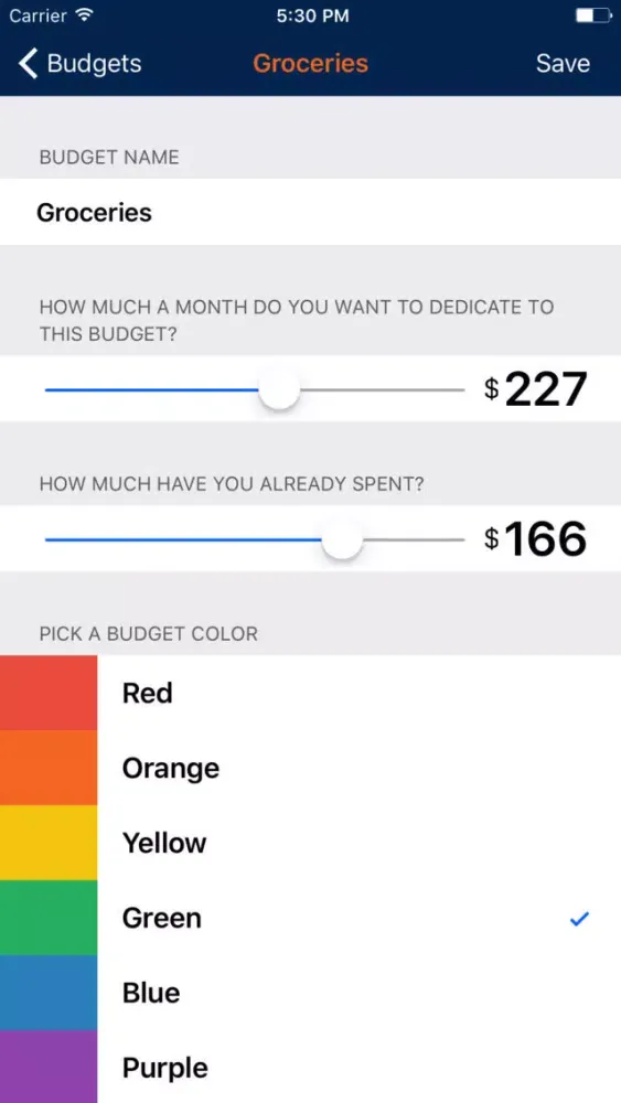 AU Budget Screenshots