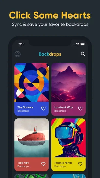 Captures d'écran de Backdrops - Wallpapers