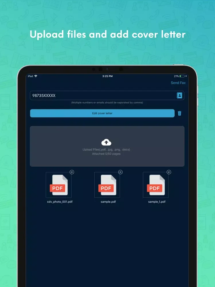 banter Fax iPad 应用截图