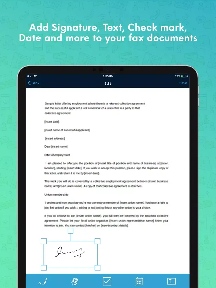 banter Fax iPad 应用截图