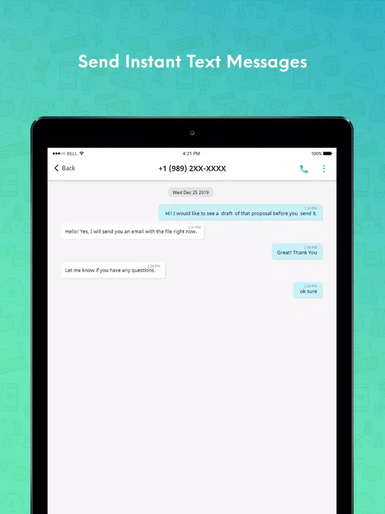Ảnh chụp màn hình của banterTalk iPad 