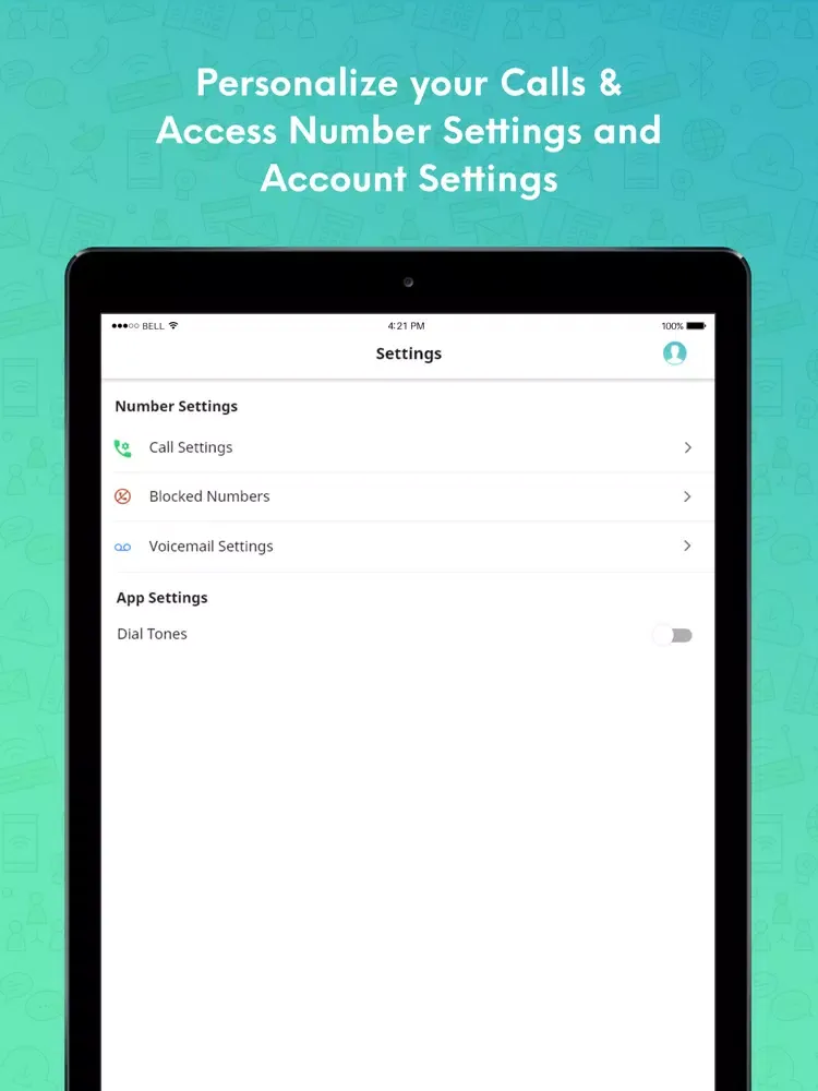 Ảnh chụp màn hình của banterTalk iPad 