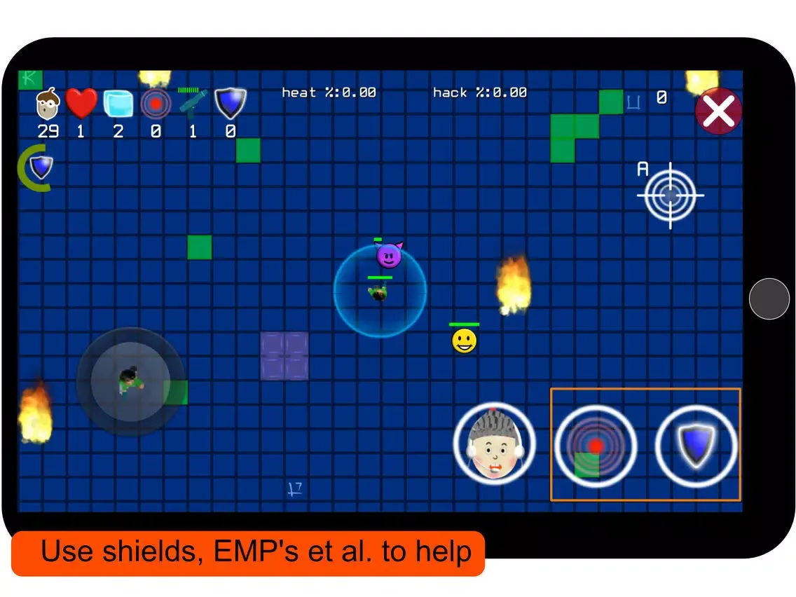 Emoji Wars: Cyber Shooter iPad  Ekran Görüntüleri
