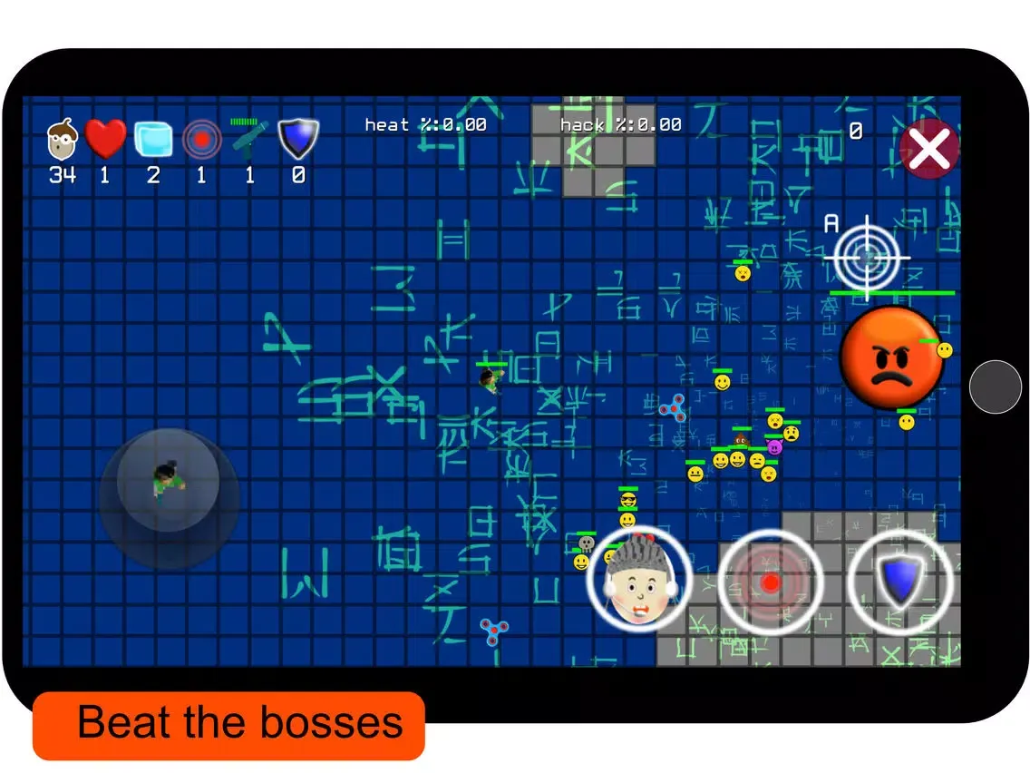 Emoji Wars: Cyber Shooter iPad  Ekran Görüntüleri