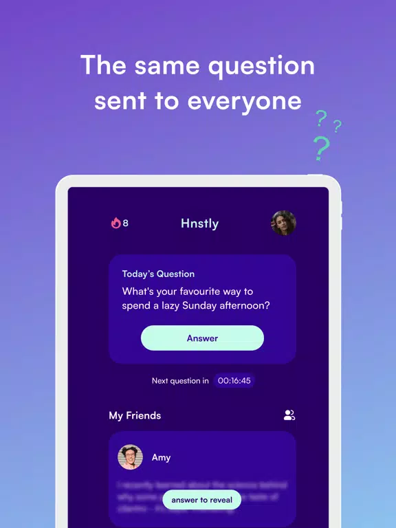صور HNSTLY: One Question Every Day iPad 