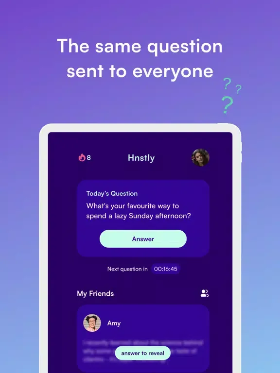 HNSTLY: One Question Every Day iPad 应用截图