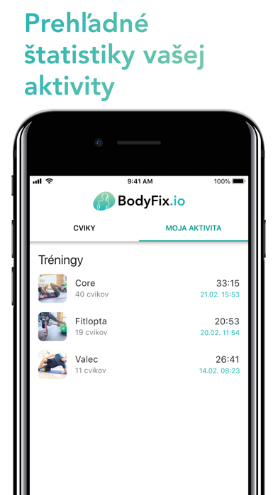 Captures d'écran de BodyFix.io