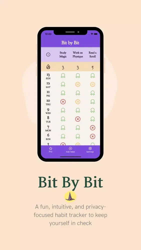 Bit by Bit: Habit Tracking स्क्रीनशॉट
