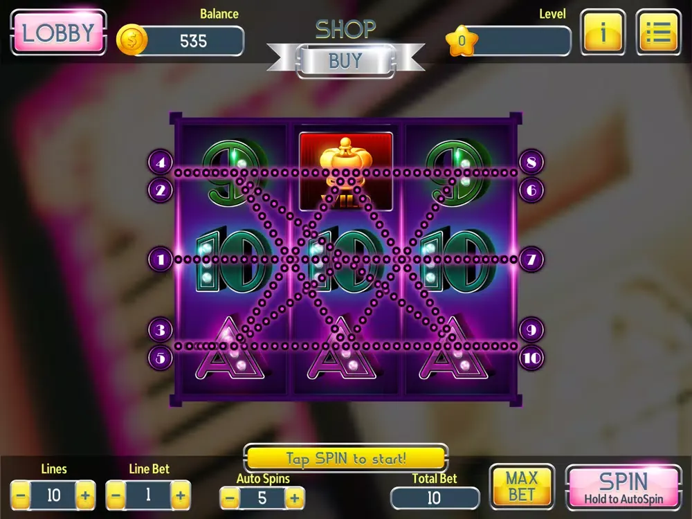 Pure Win Slots iPad  Screenshots