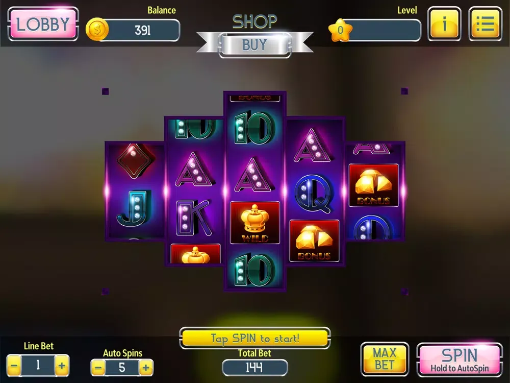 Pure Win Slots iPad  Screenshots