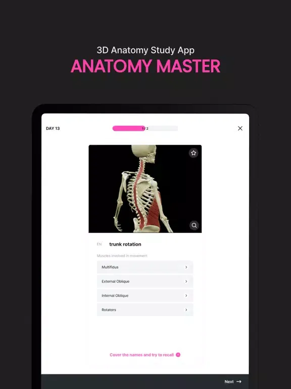 Captures d'écran de Anatomy Master iPad 