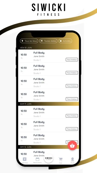 Siwicki Fitness Screenshots
