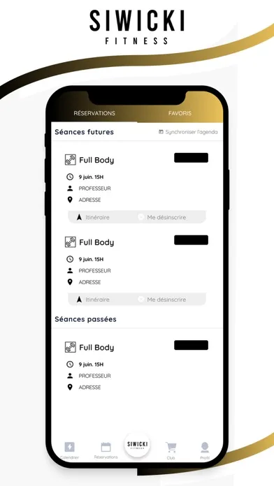 Siwicki Fitness Screenshots