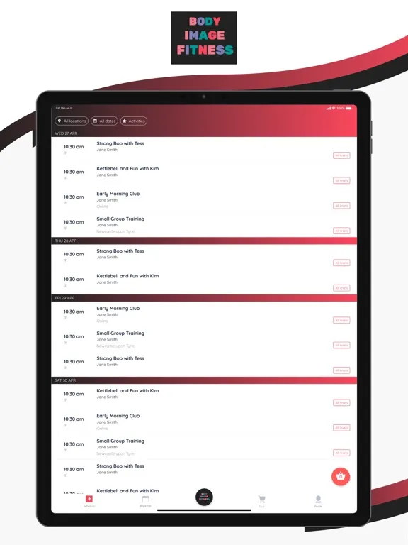 Body Image Fitness Ltd iPad 应用截图