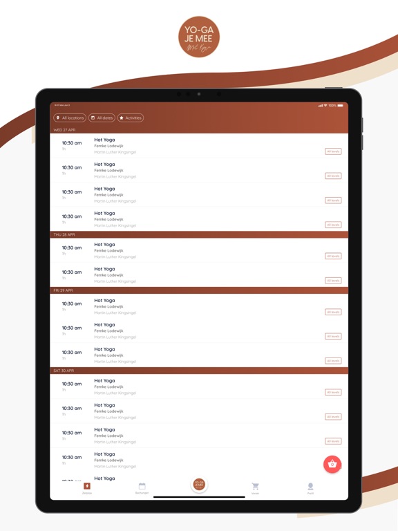 Tangkapan skrin Yo-ga je mee met Kyra iPad 