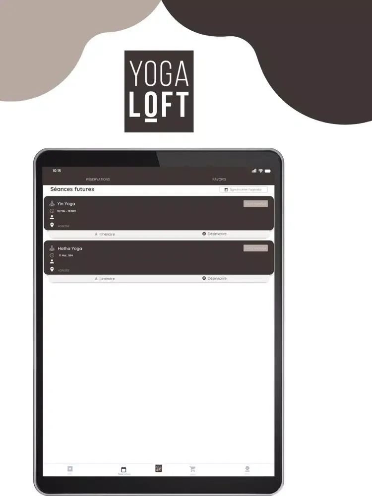Yoga Loft iPad  Screenshots