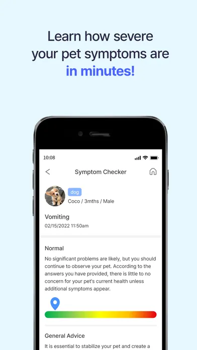 Screenshot di Buddydoc: Pet Symptom Checker