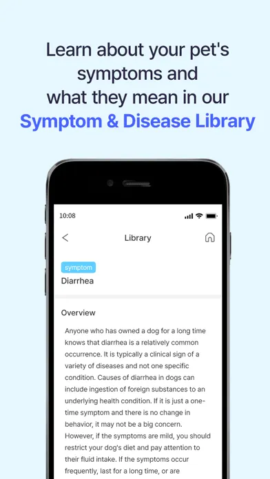 Screenshot di Buddydoc: Pet Symptom Checker