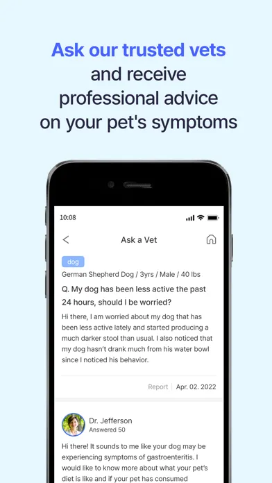 Screenshot di Buddydoc: Pet Symptom Checker