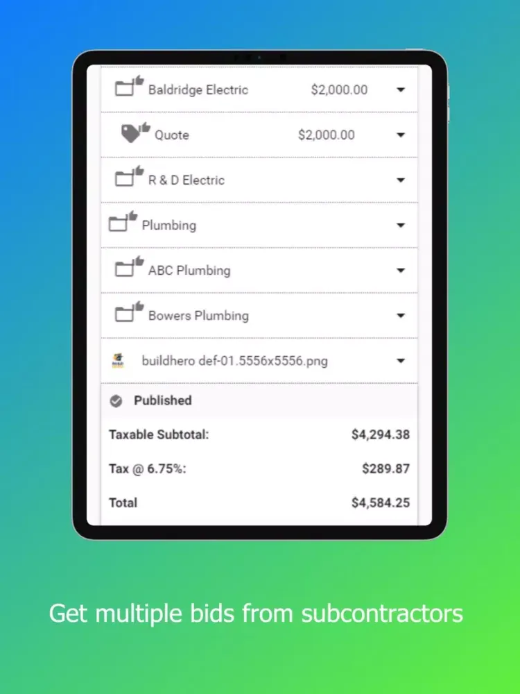 Build Hero - Home Remodel App iPad  Screenshots