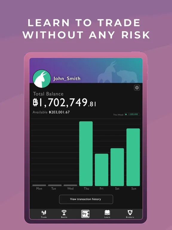 BullBear: Trading Simulator iPad  スクリーンショット