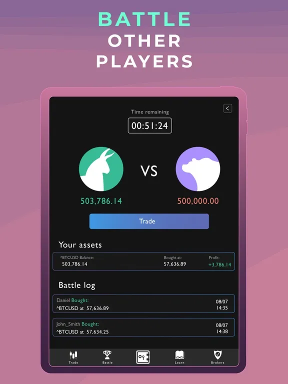 BullBear: Trading Simulator iPad  スクリーンショット