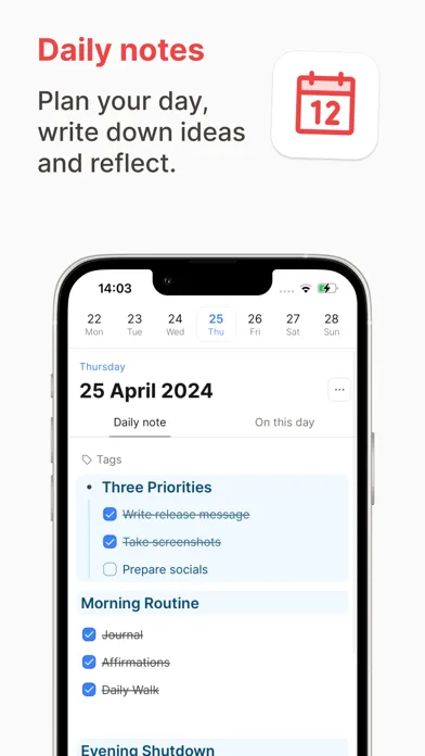 Capacities – Notes & PKM Screenshots