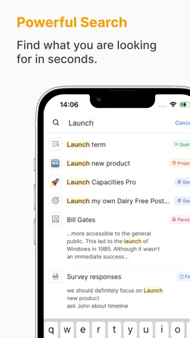 Capacities – Notes & PKM Screenshots