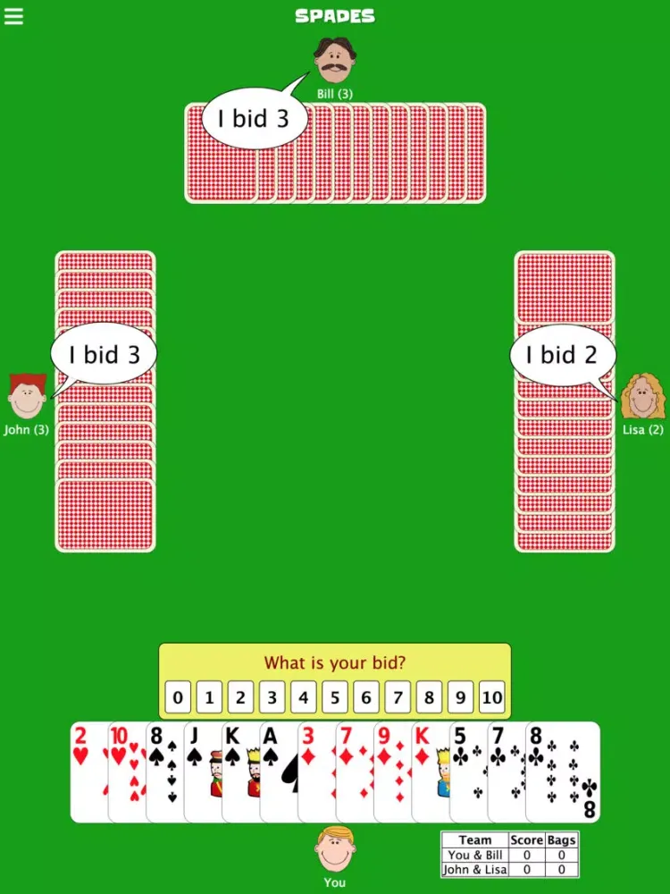 Spades - CardGames.io iPad  سکرین شاٹس