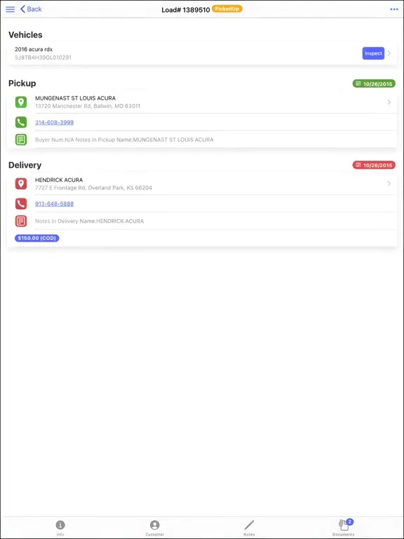 CarShipIO Driver EBOL EPOD iPad 应用截图