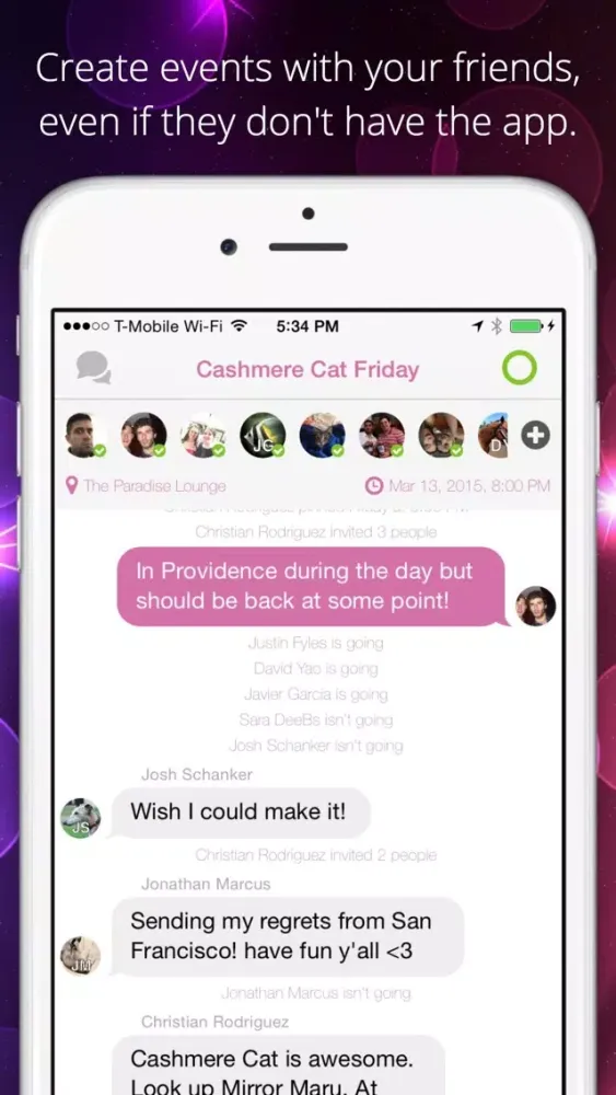 Cast - Plan parties & events and simply hang out Screenshots