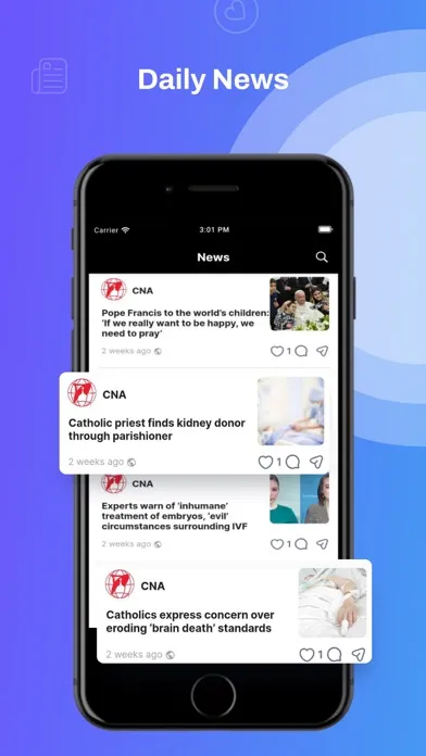 Capturas de tela do Catholic Connect - Parish Life