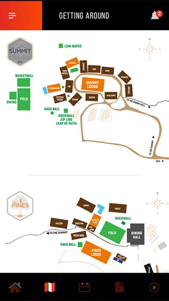 Tangkapan layar CCV Camps App