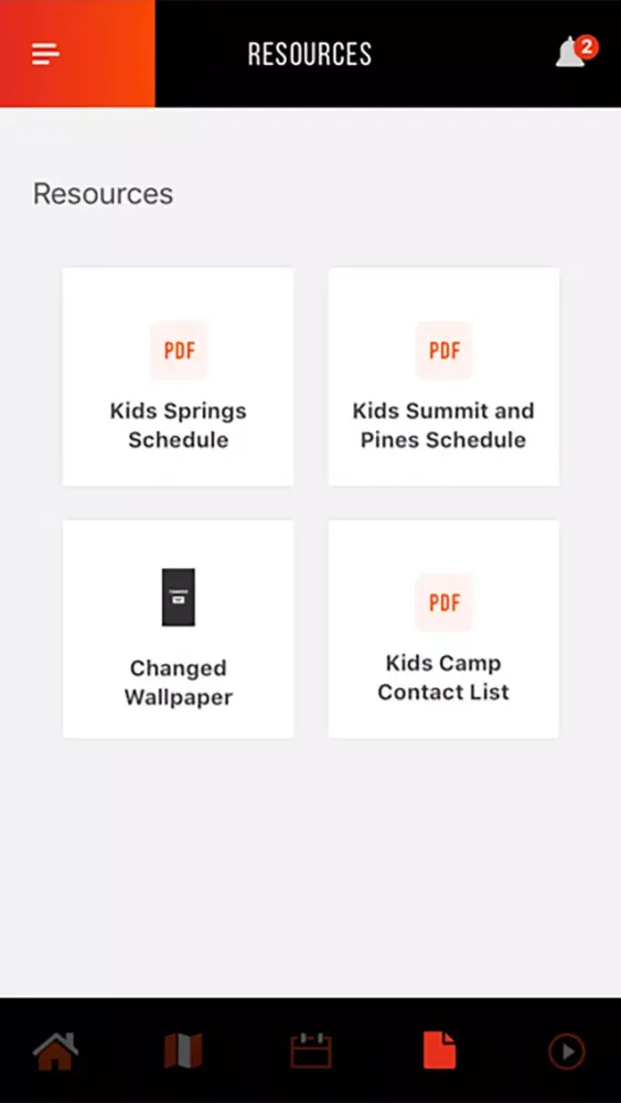 Tangkapan layar CCV Camps App