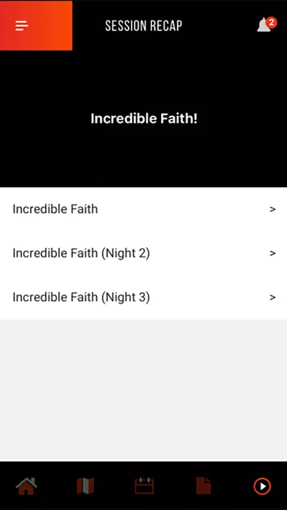 Tangkapan layar CCV Camps App