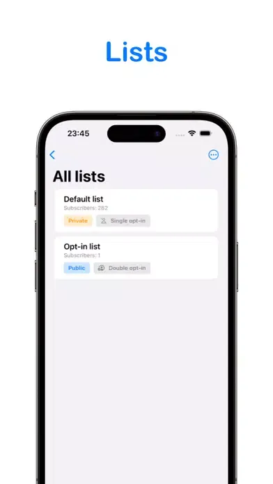 list mailer应用截图