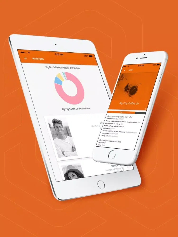 ภาพหน้าจอของ Chainium Business Owner iPad 