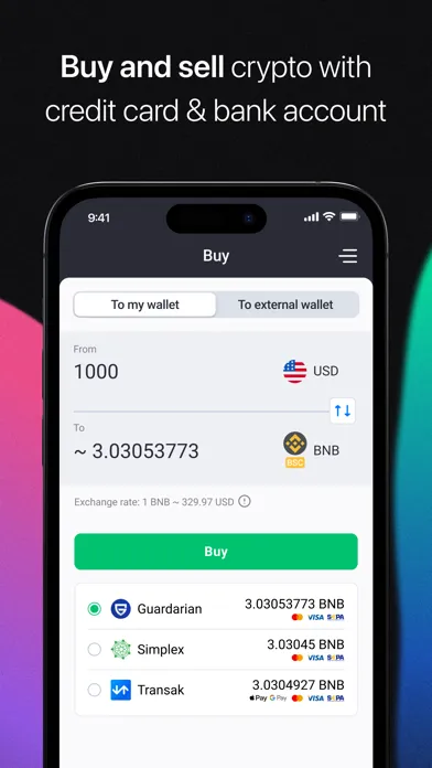 Capturas de tela do NOW Wallet: Buy & Swap Bitcoin