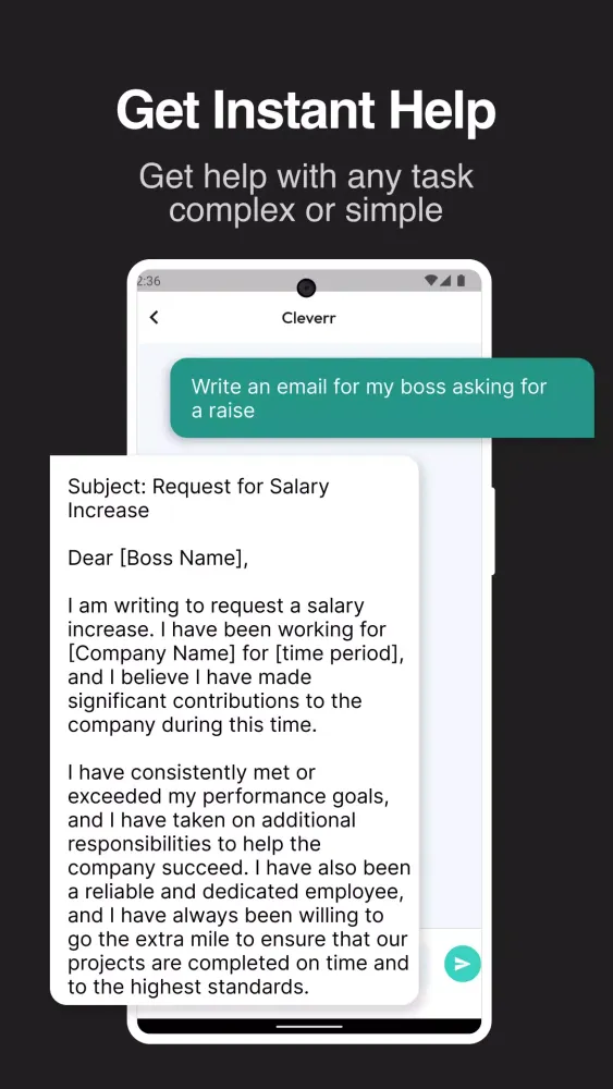 Clever - AI Assistant Chatbot Screenshots