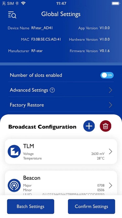 RF-star Beacon应用截图