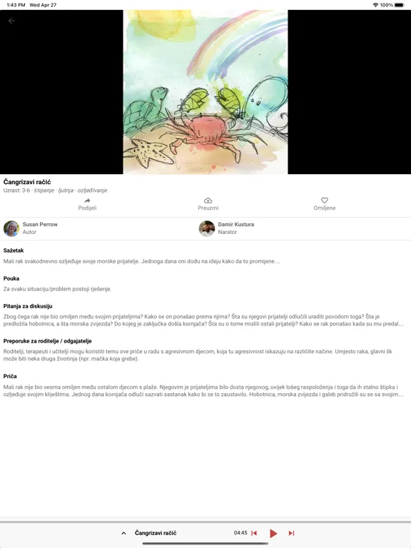 LePetit.app - stories for kids iPad  Screenshots