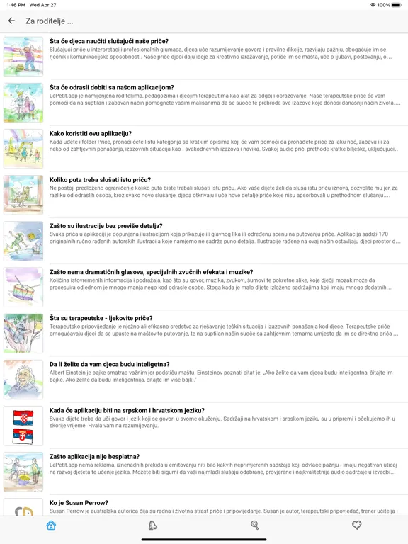 LePetit.app - stories for kids iPad  Screenshots