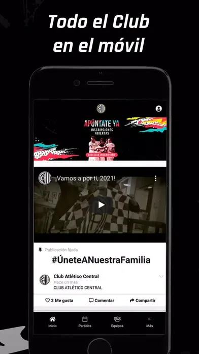 Capturas de tela do CLUB ATLÉTICO CENTRAL