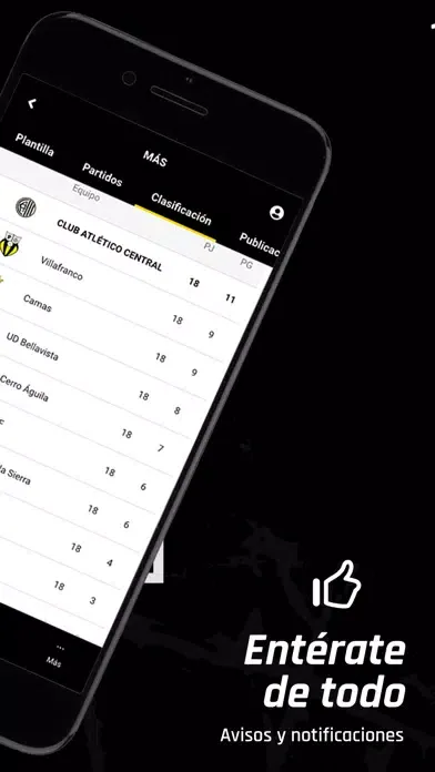 Capturas de tela do CLUB ATLÉTICO CENTRAL