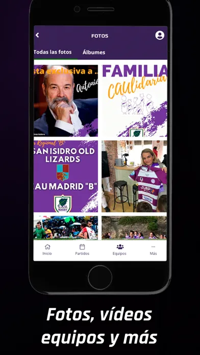 Capturas de tela do CAU Madrid Rugby Club