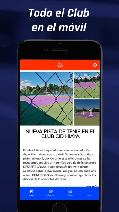Tangkapan layar Club de Tenis Cid Hiaya