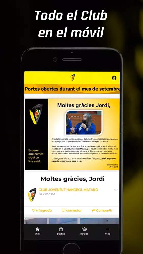 Ảnh chụp màn hình của CLUB JOVENTUT HANDBOL MATARÓ