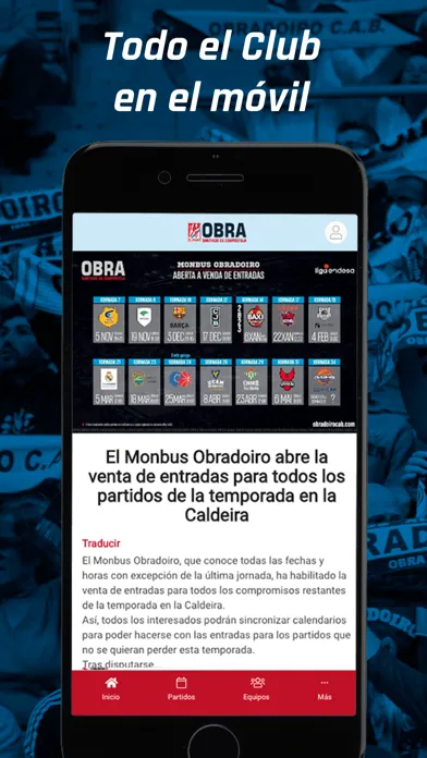 Tangkapan skrin Obradoiro CAB