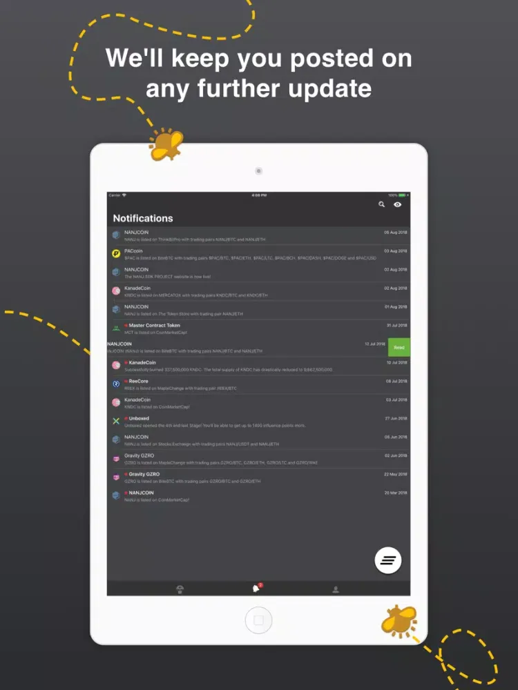 CoinDreams - Airdrops tracker iPad  স্ক্রিনশট