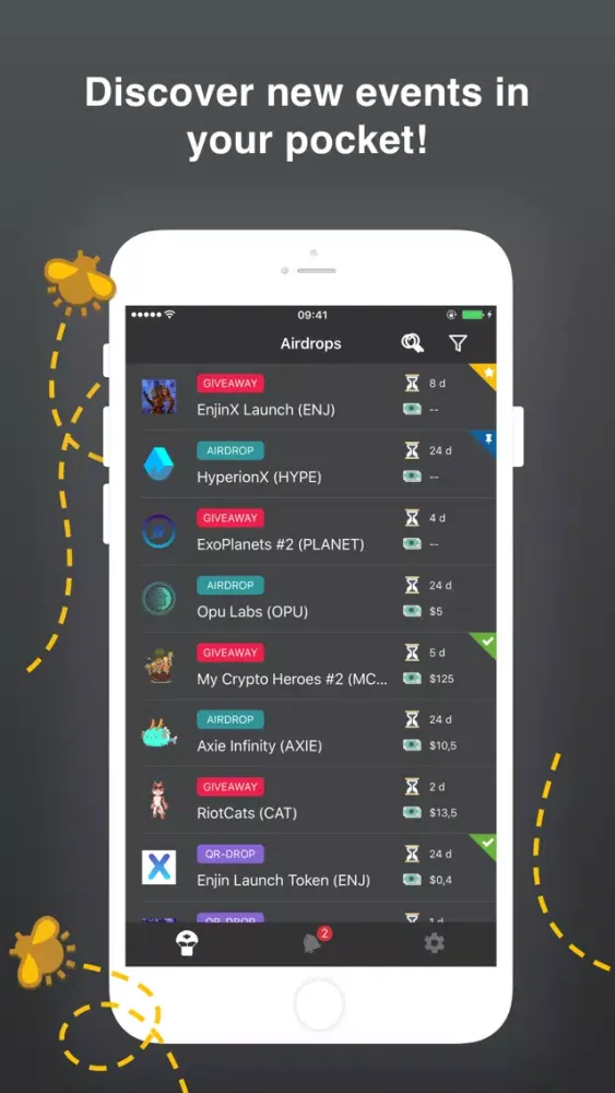 CoinDreams - Airdrops tracker স্ক্রিনশট